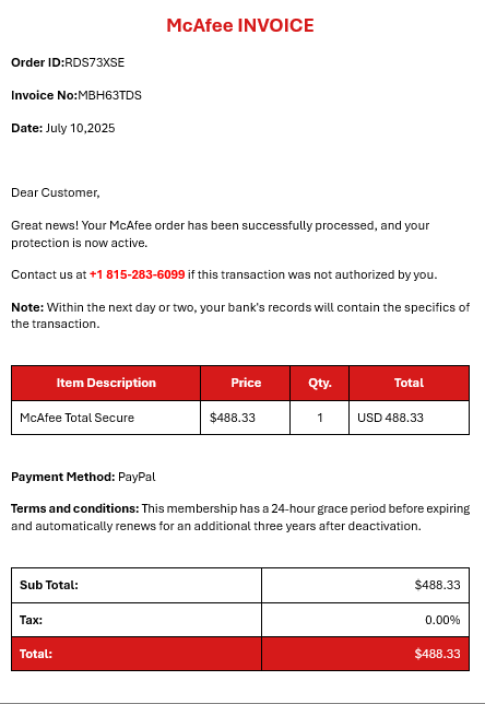 Scam Image