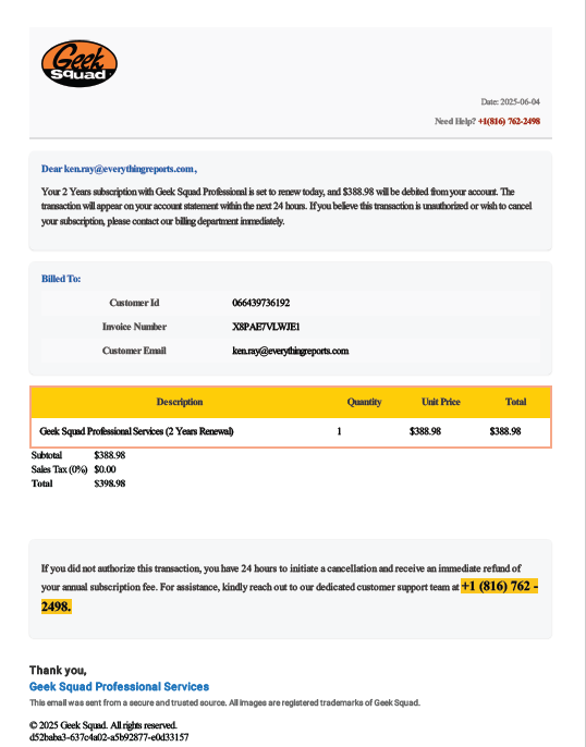 Scam Image