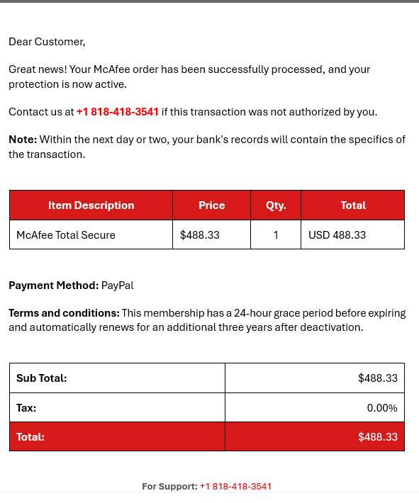 Scam Image